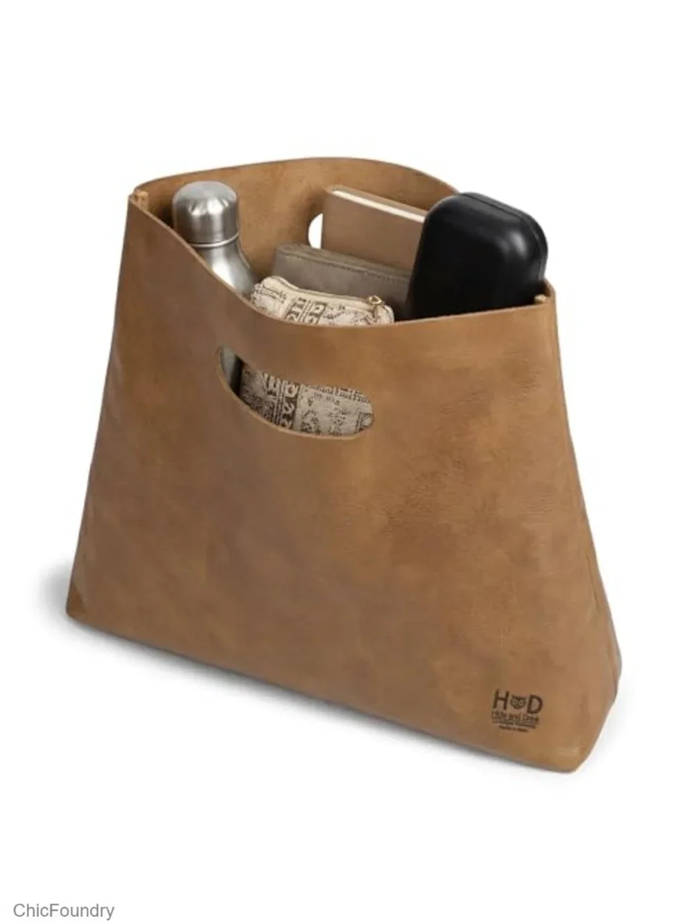 Handmade Full Grain Leather Top-Handle Tote Bag for Women